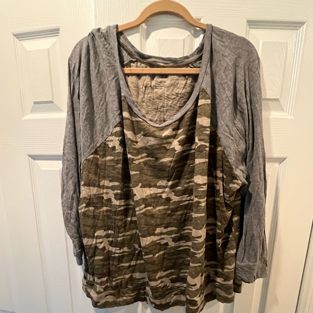 Caslon Camo Baseball Tee